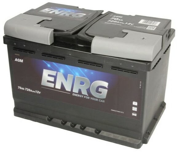 Автомобільний акумулятор ENRG ENRG570901072 12 В (70 Аh, 720 А, R+) фото 2