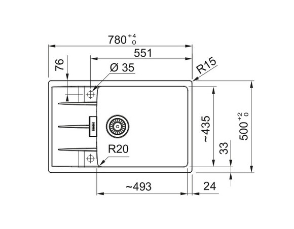 Мойка кухонная Franke Centro CNG 611-78 XL (оникс) (114.0701.819) изображение 2