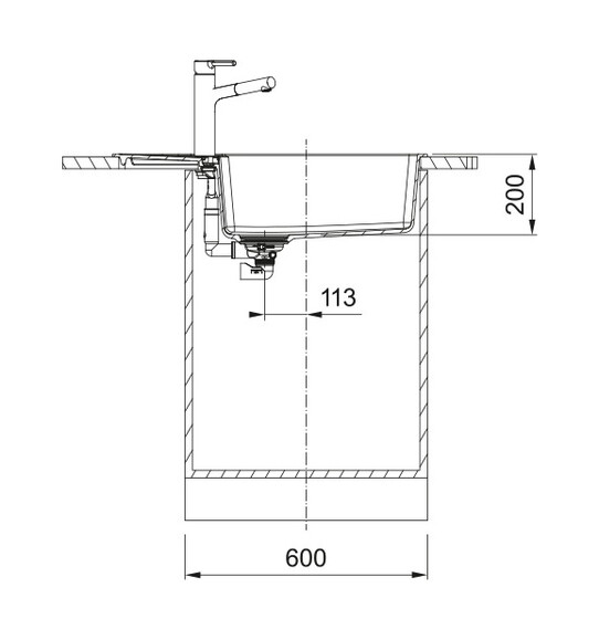 Мийка кухонна Franke Centro CNG 611-78 XL (онікс) (114.0701.819) фото 3