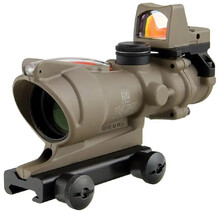 Оптический и коллиматорный прицелы Trijicon ACOG 4x32 BAC, RMR 3.25 МОА FDE (TA31-D-100716)