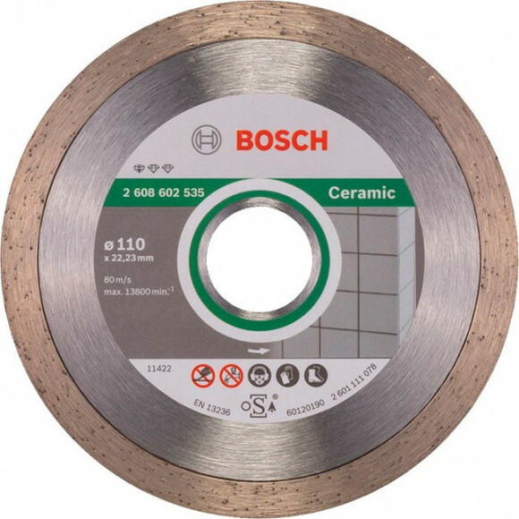 Алмазный диск Bosch Standard for Ceramic 110-22,23 мм (2608602535)
