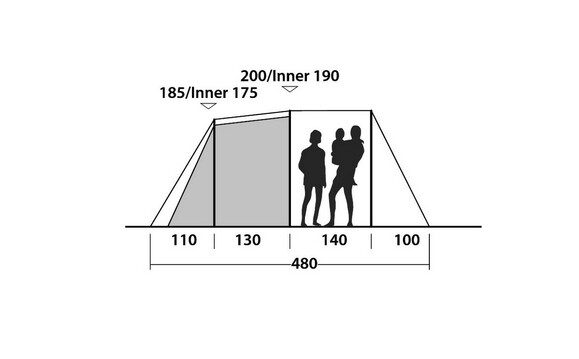 Палатка Easy Camp Huntsville 500 (45088) изображение 2