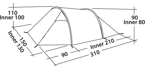 Палатка Easy Camp Spirit 200 Rustic Green (120396) (928903) изображение 4