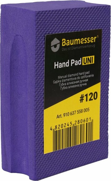 Губка шліфувальна алмазна Baumesser Hand Pad Uni 120 (910637558005)