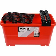 Ведро пластиковое с решеткой и валами Yato 22 л, для плиточных работ (YT-54750)
