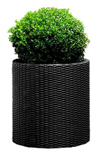 Горшок для цветов Keter Cylinder Planter L, серый (7290103669430)