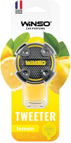 Ароматизатор для автомобіля на дефлектор Winso Tweeter Lemon, 8 мл (530930)