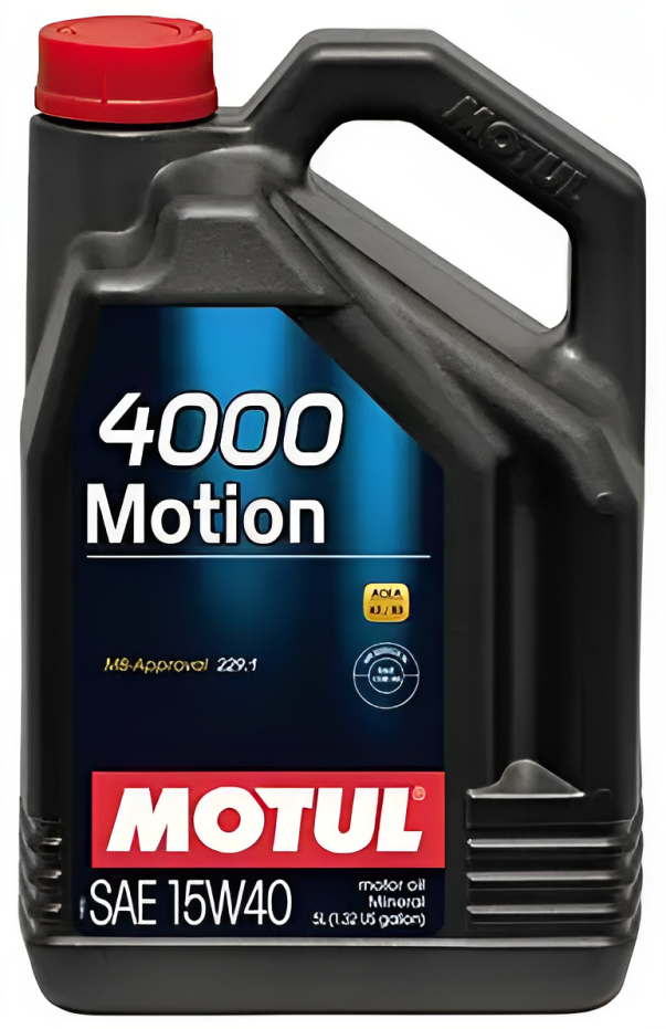 

Моторное масло Motul 4000 Motion, 15W40 5 л (100295)