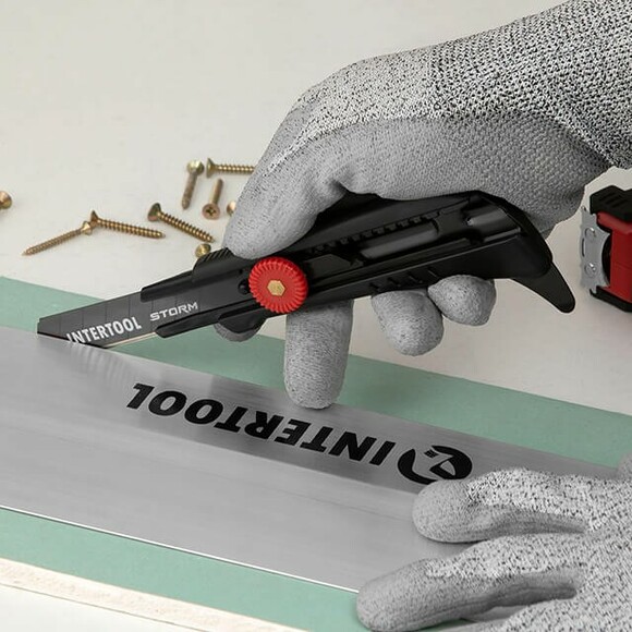Нож сегментный для линолеума Intertool Storm 18 мм (HT-0539) изображение 11