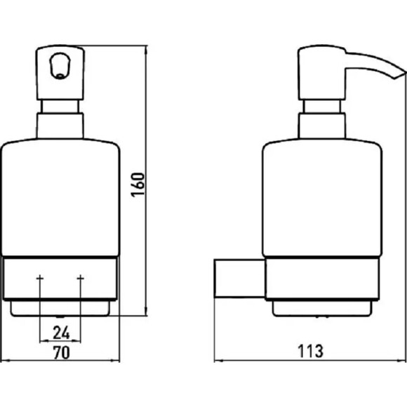 Дозатор для жидкого мыла Emco Loft (хром) (0521 001 01) изображение 2