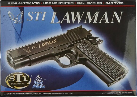 Пістолет страйкбольний ASG STI Lawman Green Gas, калібр 6 мм (2370.43.44) фото 6