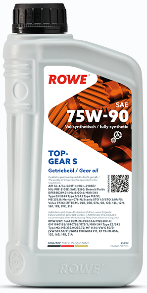 

Трансмиссионное масло ROWE HighTec Topgear SAE 75W-90 S, 1 л (25002-0010-99)