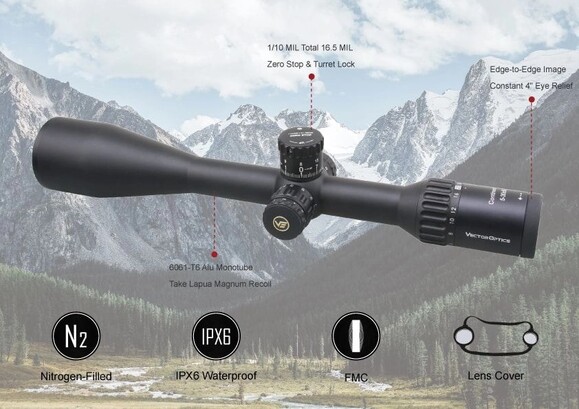 Приціл оптичний Vector Optics Continental X6 Tactical 5-30х56, Illum. SFP ARI, 30 мм (SCOL-47) фото 10