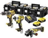 Набор из 3-х инструментов DeWALT DCK384P2T