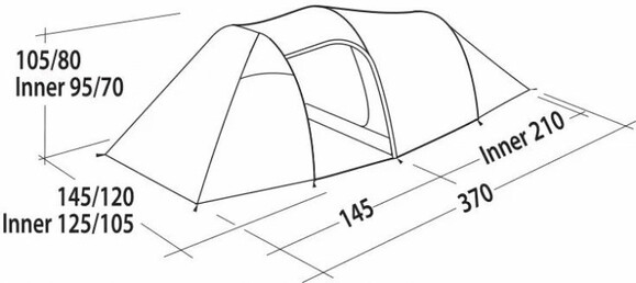 Палатка Easy Camp Magnetar 200 Steel Blue (120415) изображение 3