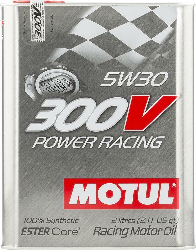 

Моторное масло Motul 300V Power Racing, 5W30 2 л (104241)