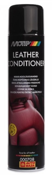 Кондиционер и очиститель кожи MOTIP Leather Conditioner аэрозольный, 600 мл (000708)
