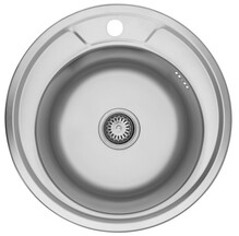 Кухонна мийка Kroner KRP Satin-490, 0.8 мм (CV022766)