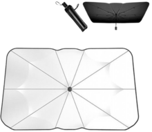 Солнцезащитный зонт для автомобиля SunShield,110х125х65cm, black (57231)