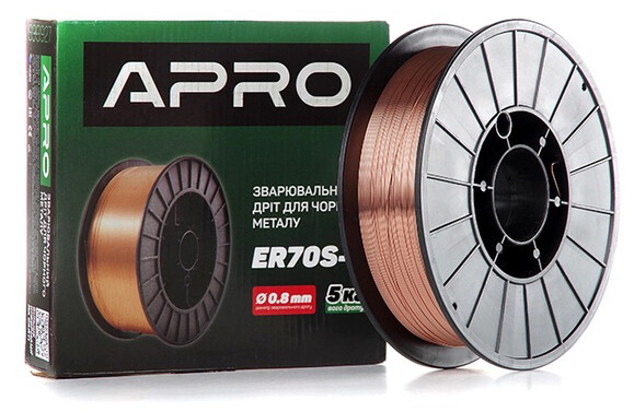 Сварочная проволока APRO ER70S-6, 0.8 мм, 5 кг (699927) изображение 3