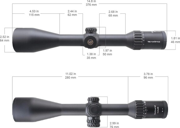 Приціл оптичний Vector Optics Continental 3-24х56, illum. SFP ED, 30 мм (SCOL-50) фото 7