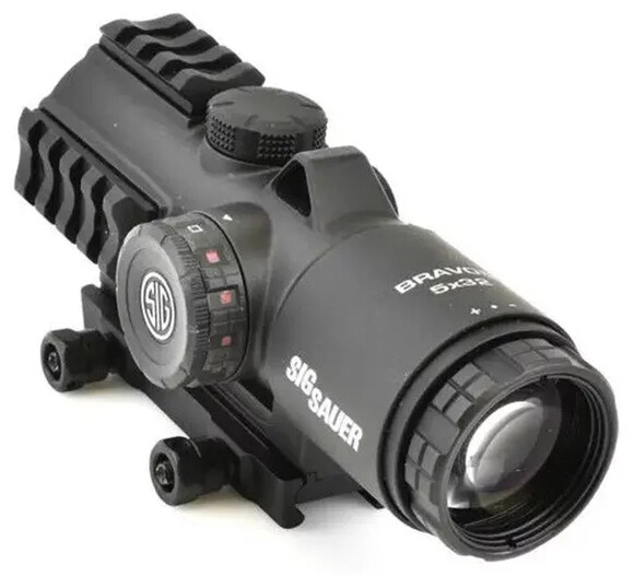 Приціл оптичний Sig Sauer Optics BRAVO5 BATTLE SIGHT, 5х32 мм HORSESHOE DOT ILLUM RETICLE (SOB53101) фото 2