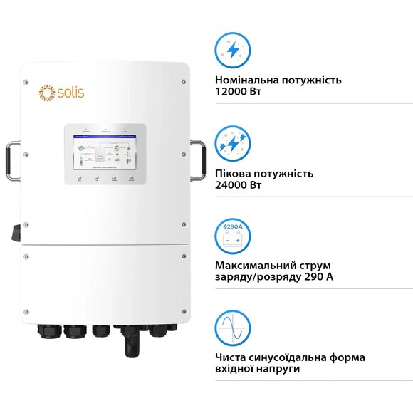 Гибридный инвертор SOLIS S6-EH3P12K-L изображение 3