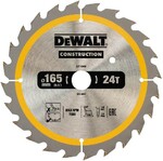 Диск пильный DeWALT CONSTRUCTION DT1949, 165х20 мм, 24z