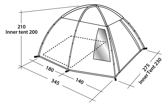 Палатка Easy Camp Huntsville Dome (43274) изображение 7