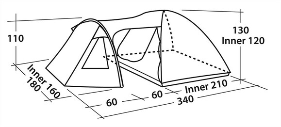 Палатка Easy Camp Corona 300 (43259) изображение 7