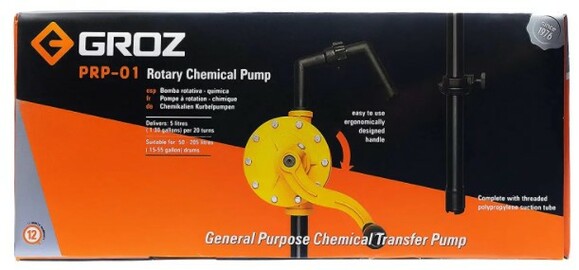 Насос бочковой PRP, для химикатов, роторный Groz 442-53 изображение 4
