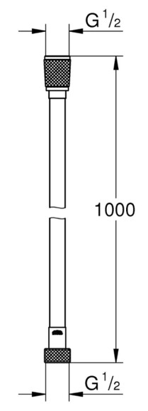 Шланг для душа Grohe VitalioFlex Silver, 1000 мм (22111000) (CV032472) изображение 2