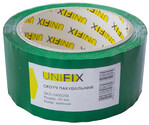 Лента клейкая упаковочная UNIFIX 45 мм, 200 м (зеленая) (SKG-5400266)
