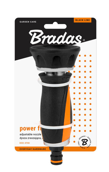 Насадка для полива BRADAS Black Line Power Full регулируемая (ECO-4740) изображение 2