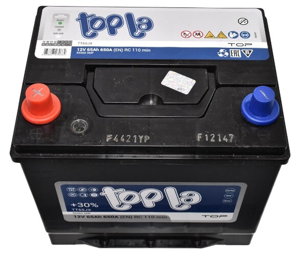 Акумулятор Topla Top JIS 6 CT-65-L (118765) фото 3