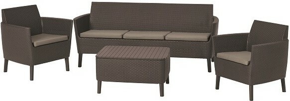 

Комплект садовой мебели Allibert Keter Salemo 3 seater set, коричневый (8711245158693)