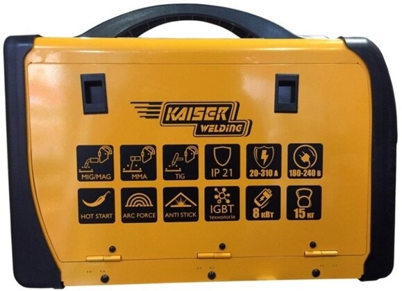 Зварювальний напівавтомат Kaiser MIG-310 PRO 3в1 інверторний (84330) фото 5
