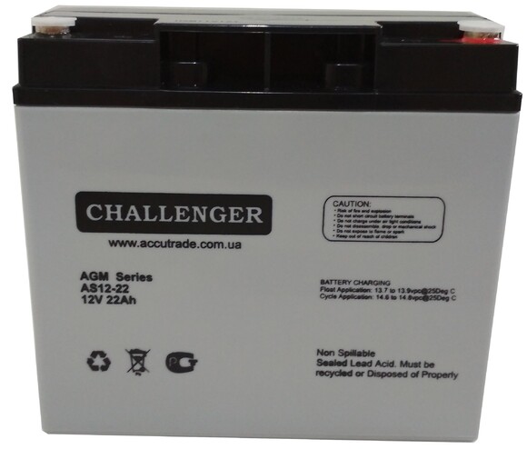 Акумуляторна батарея Challenger AS12-22 фото 2