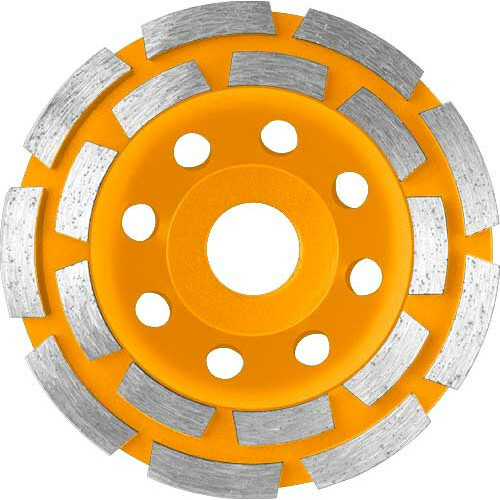 

Диск шлифовальный двухрядный алмазный чашечный INGCO 115 мм (CGW021151)