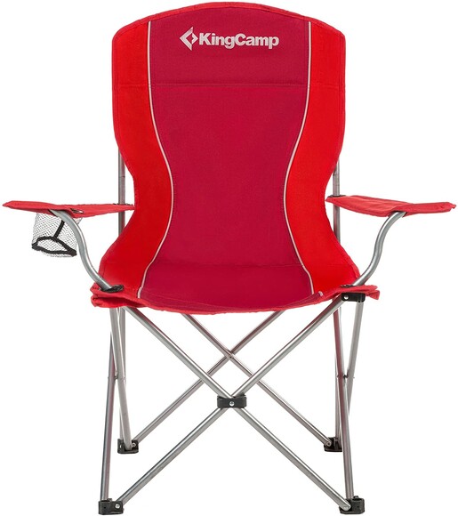 Розкладний стілець KingCamp Arms Chairin Steel Red (KC3818 Red) фото 4