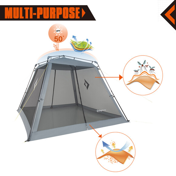 Тент-шатер KingCamp Camp King Cool (KT8108) Black/Dark Grey изображение 7