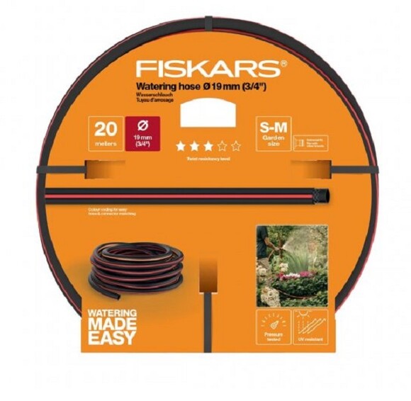 Шланг садовый Fiskars 3/4" 19 мм 20 м Q3 (1027109) изображение 2