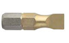 Насадки викруткові USH ISOTIN шлиц SLOT SL6.5х1.2 х 25 мм Torsion титанові (UUSG0212307) 10 шт