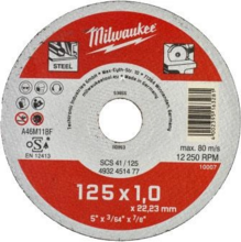 Отрезной диск Milwaukee SCS 41 125x1 мм, 200 шт (4932451478)
