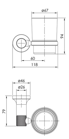 Склянка для ванної кімнати Imprese BRENTA (нікель) (ZMK081906230) фото 2