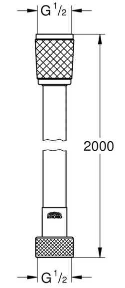 Шланг для душа Grohe VitalioFlex Comfort, 2000 мм (27173002) изображение 3