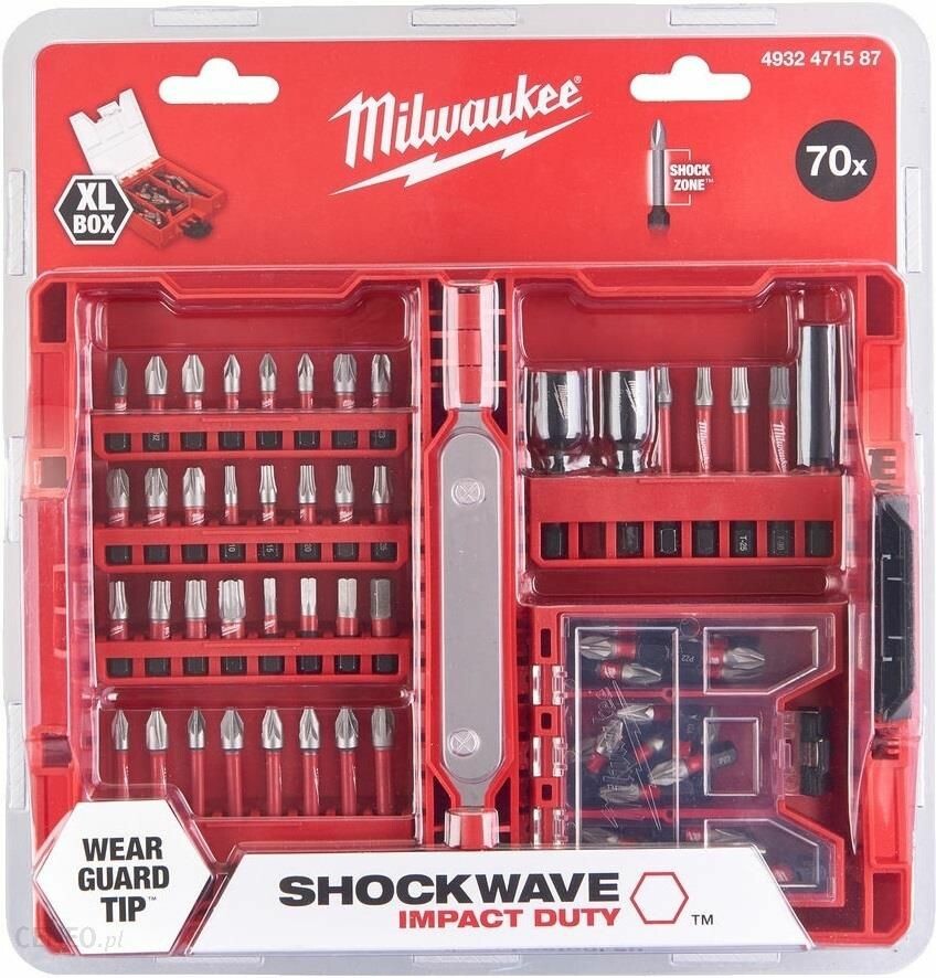 

Набор бит Milwaukee SHOCKWAVE 70 шт. (4932478902)