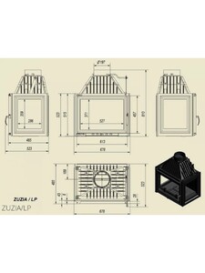 Камінна топка Kratki ZUZIA 16 (ZUZIA/LP) фото 2