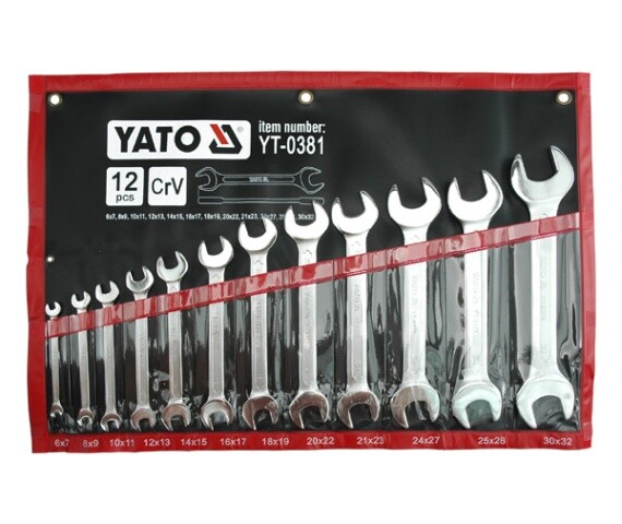 Набор рожковых ключей Yato YT-0381