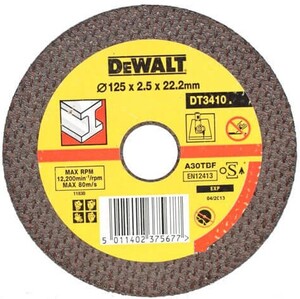 Круг отрезной DeWALT 125х2.5х22.23 мм по металлу (DT3410-QZ)